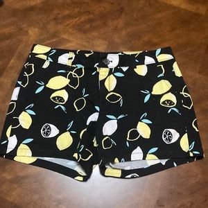 Lemon print shorts